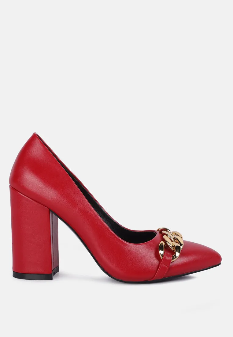 majesty block heel pumps