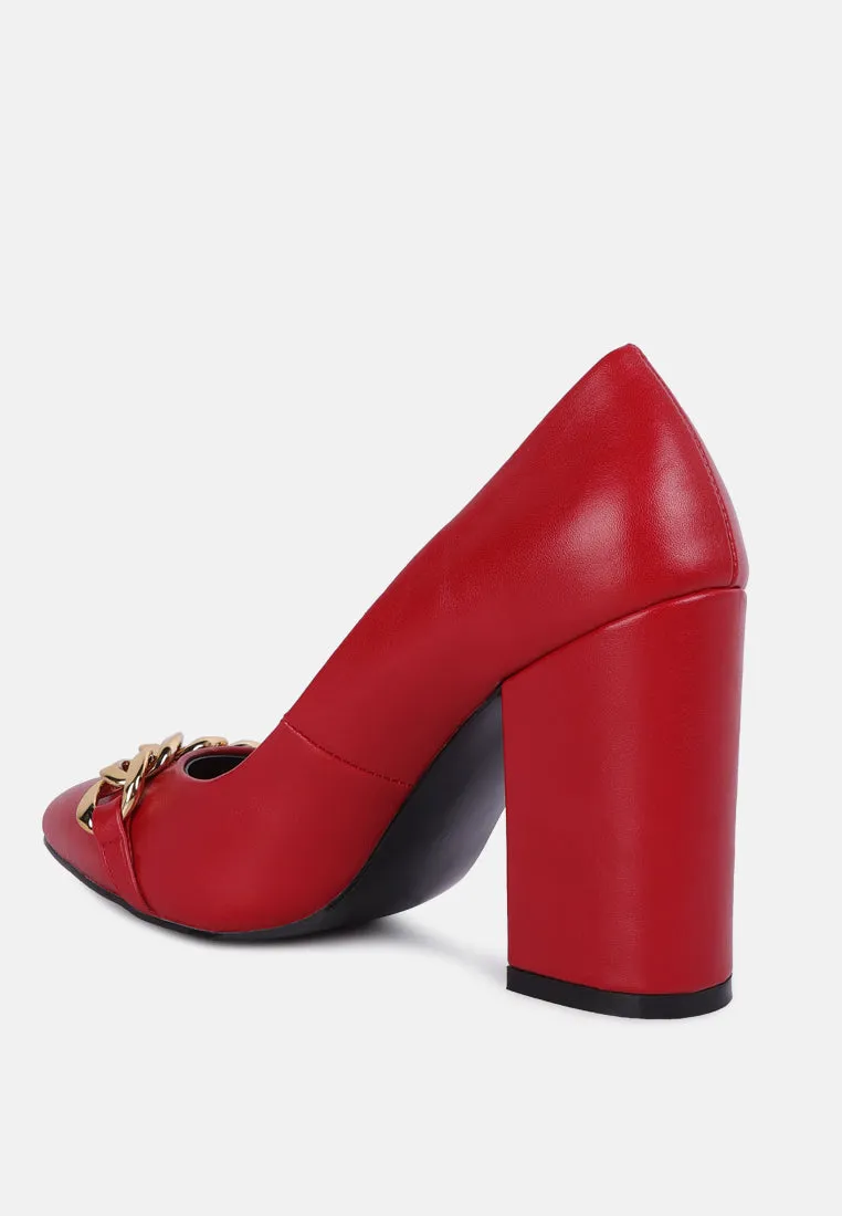 majesty block heel pumps