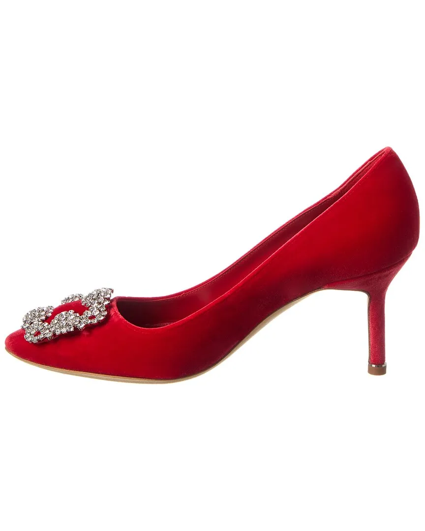 Manolo Blahnik Hangisi 70 Velvet Pump