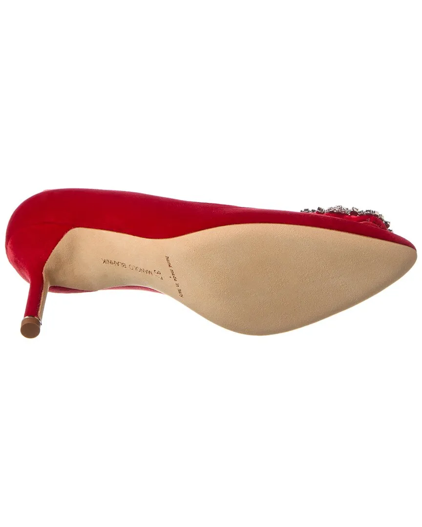 Manolo Blahnik Hangisi 70 Velvet Pump