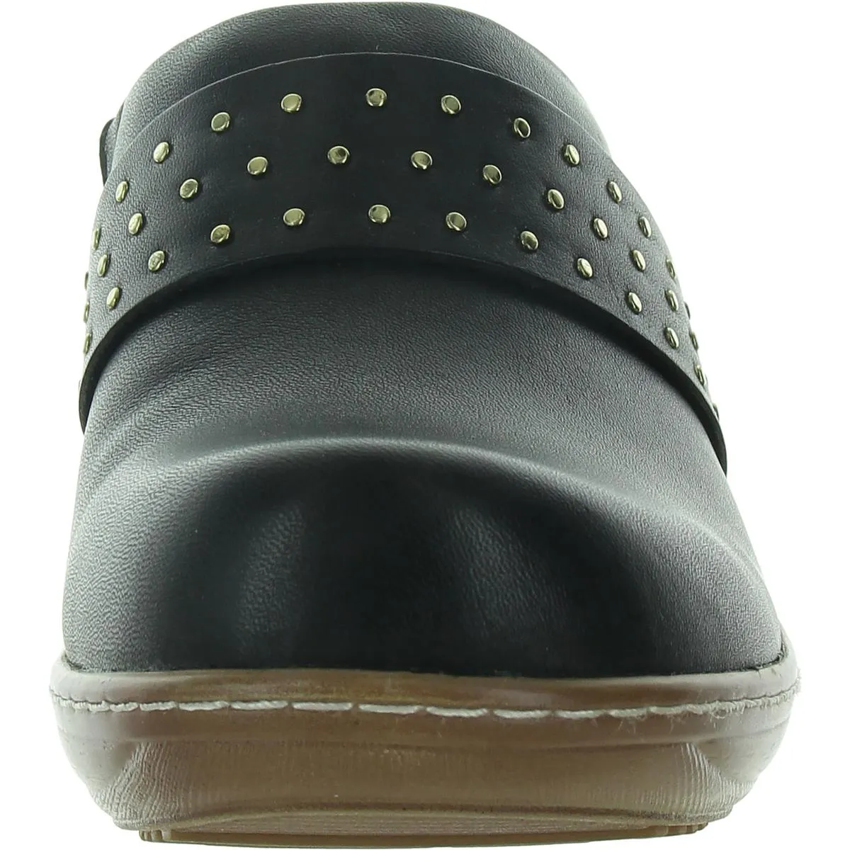 Marana Womens Leather Round Toe Clogs