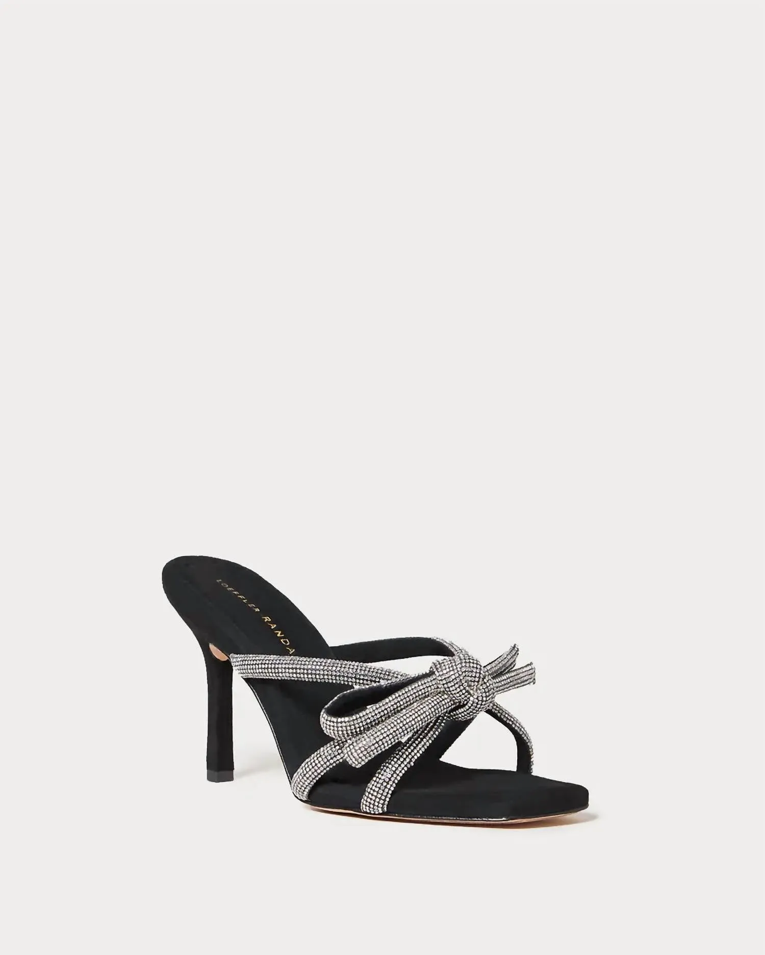 Margi Bow Heel In Black Suede