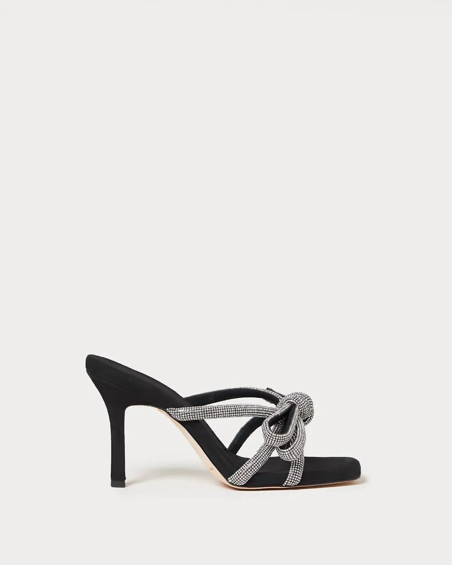 Margi Bow Heel In Black Suede