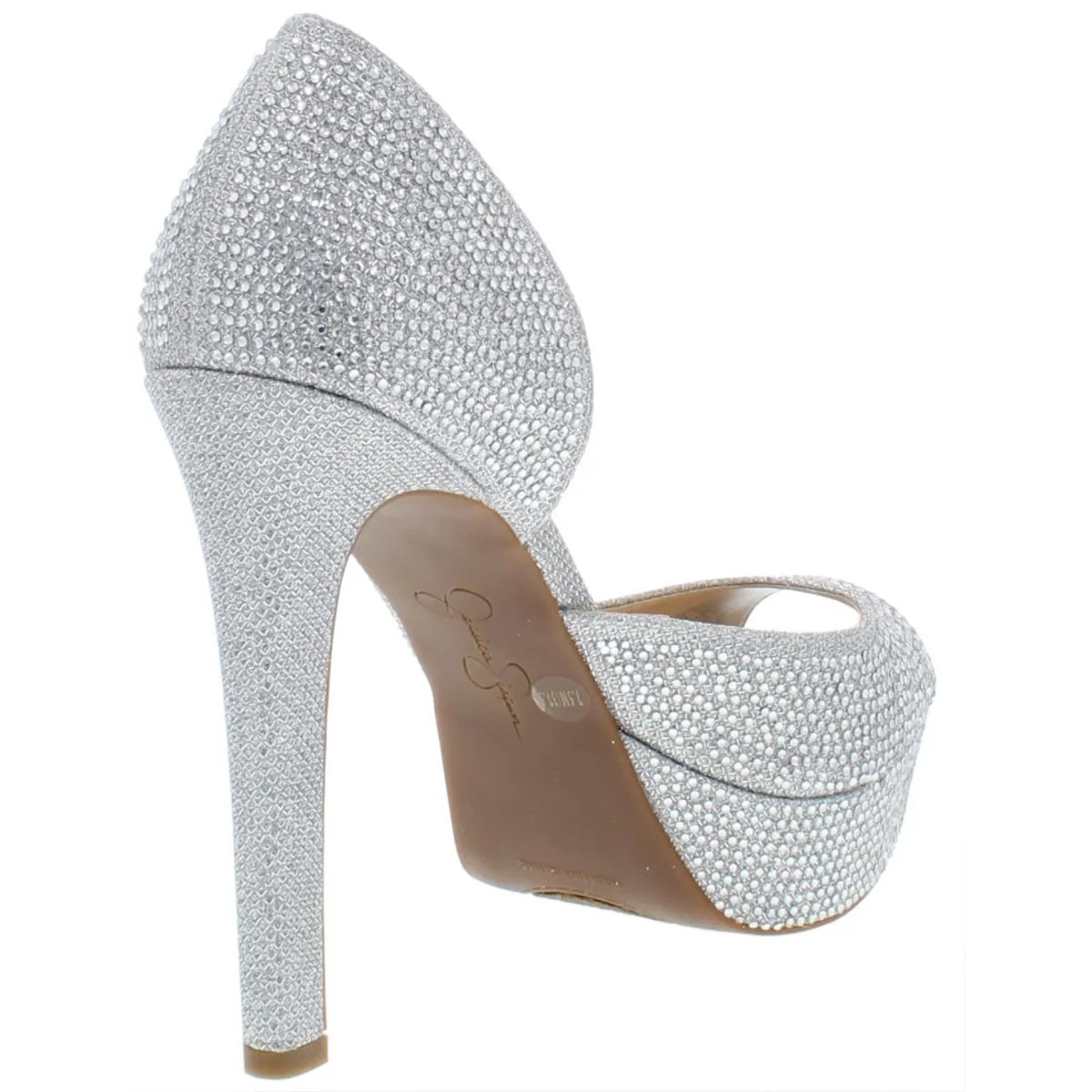 Martella2 Womens Metallic Evening D'Orsay Heels