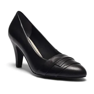 Matilda Heel in Black Leather