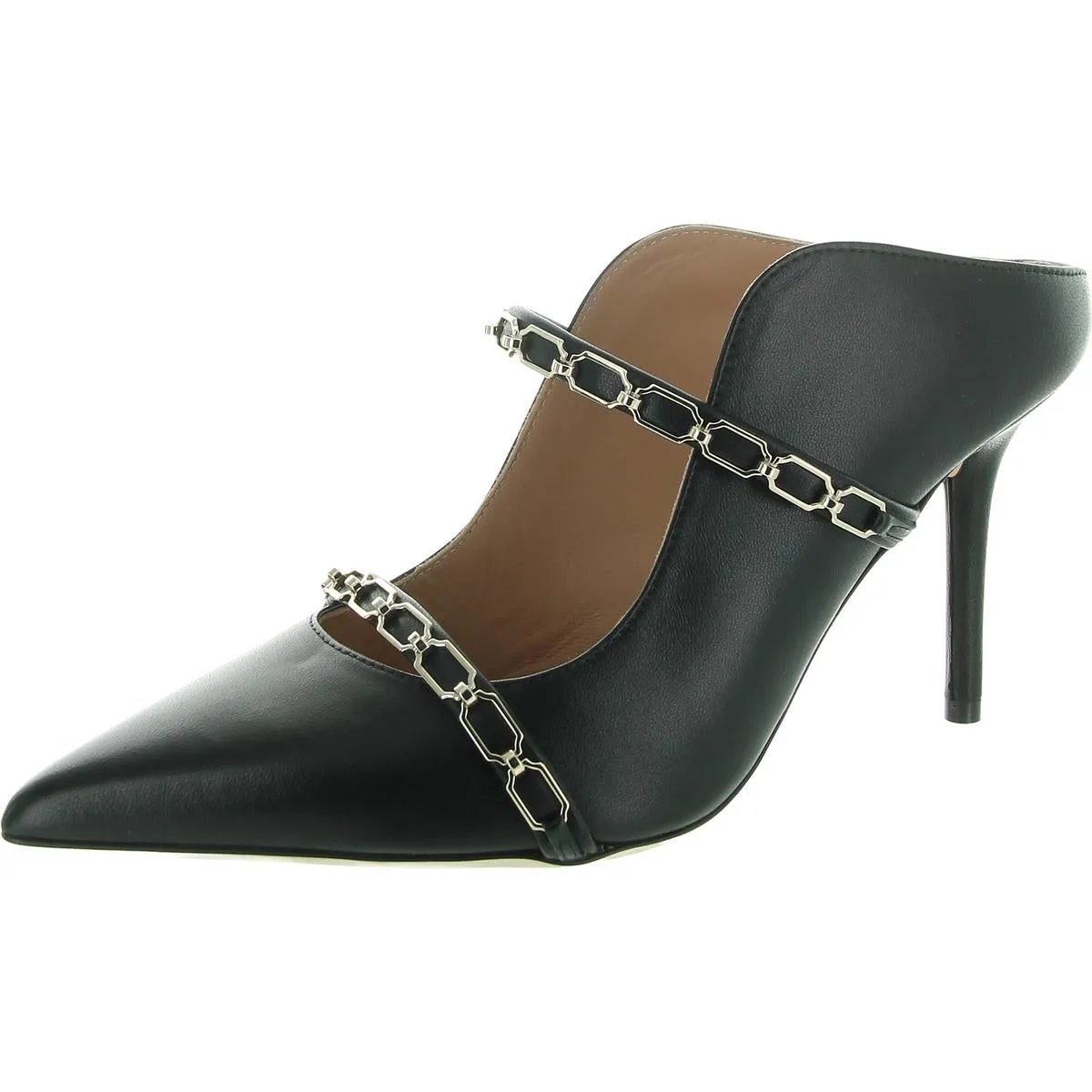 Maureen Womens Chain Leather Mules