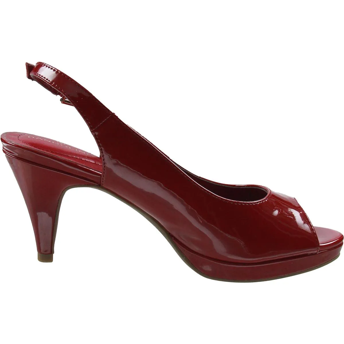 Melt Peep Toe Womens Solid Patent Slingback Heels