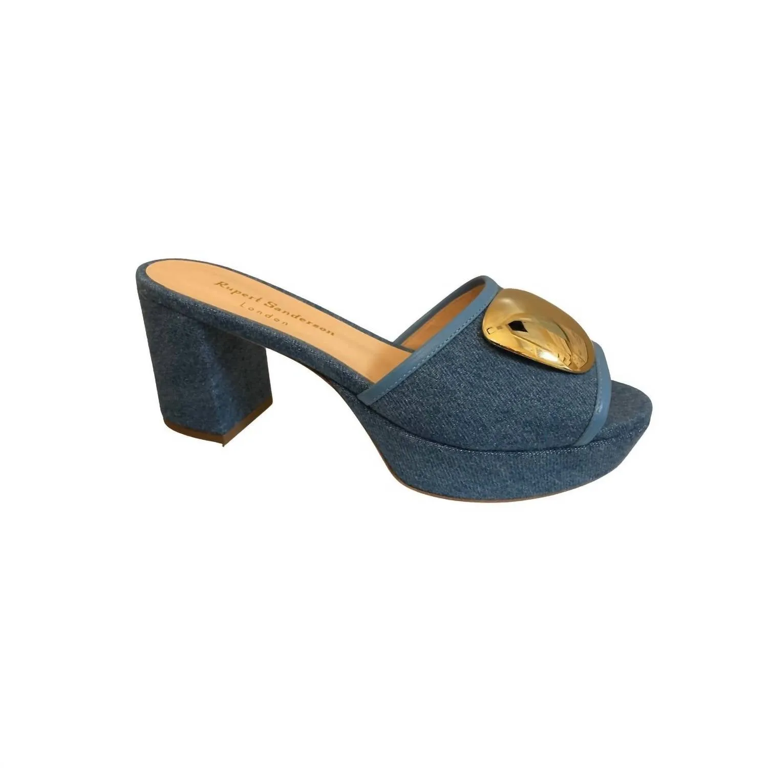 Merapi Denim Gold Chrome In Indigo Blue