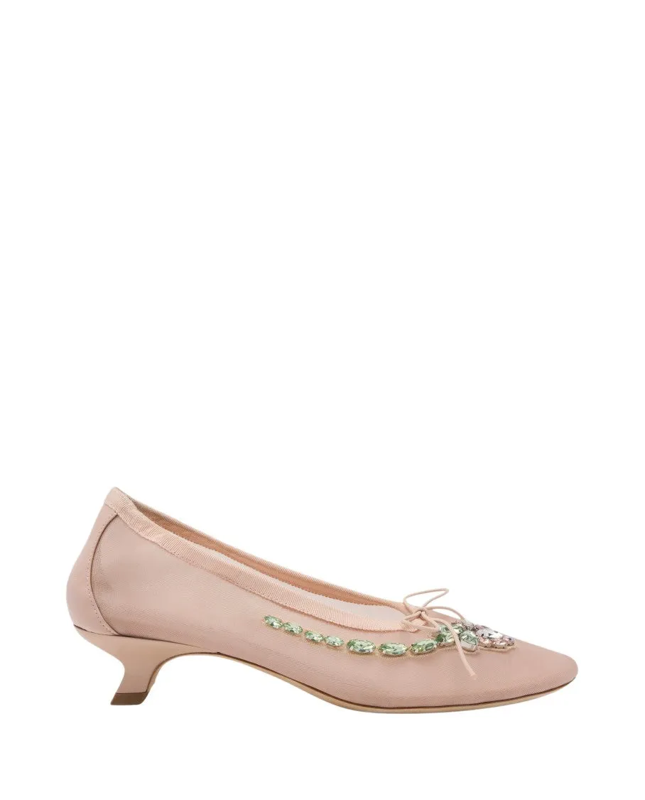 Mesh Ballerina Heel
