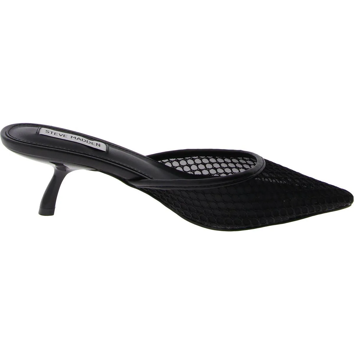 Micki Womens Mesh Mule Kitten Heels