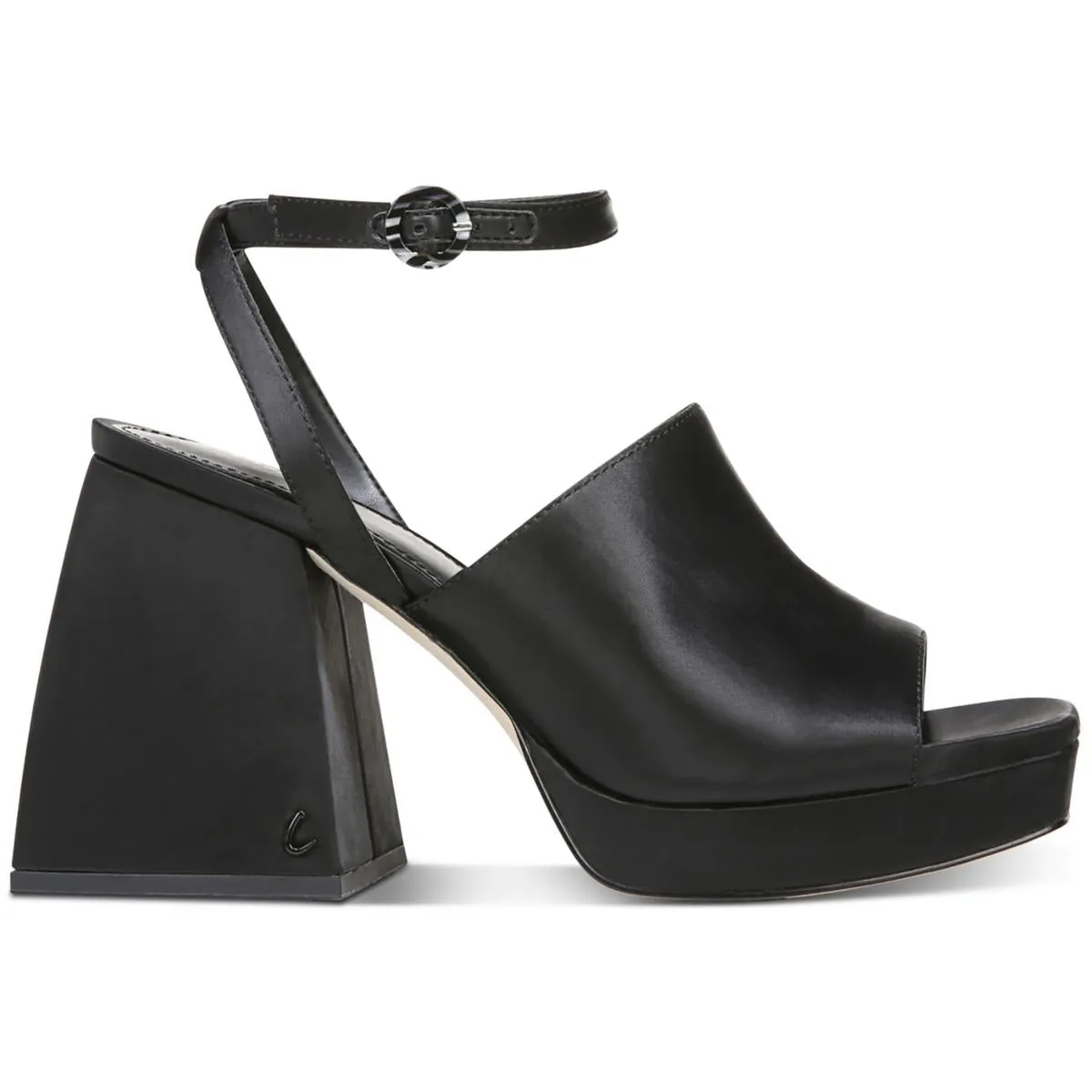 Miranda Womens Square Toe Ankle Strap Block Heels