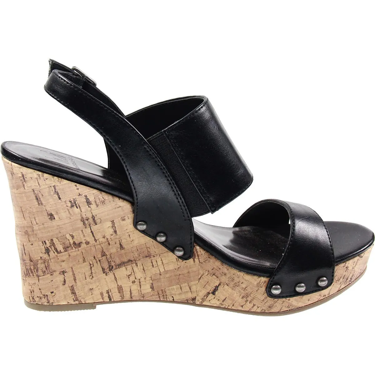 MMONA Womens Adjustable Manmade Wedge Heels