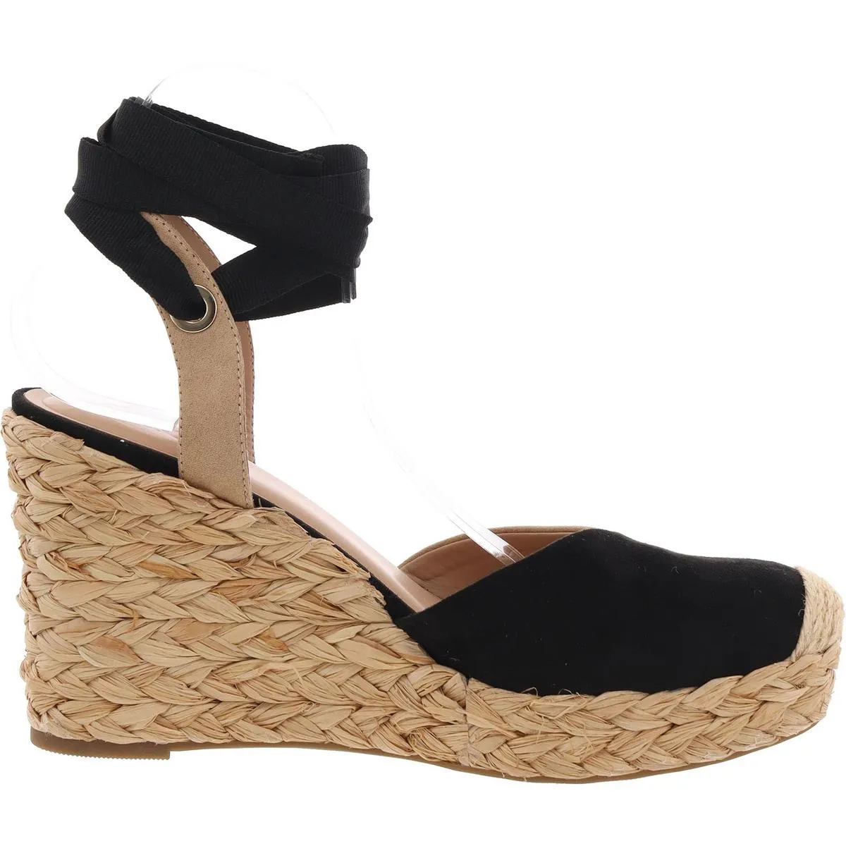 Moniquee 2 Womens Faux Suede Wedge Espadrille Heels