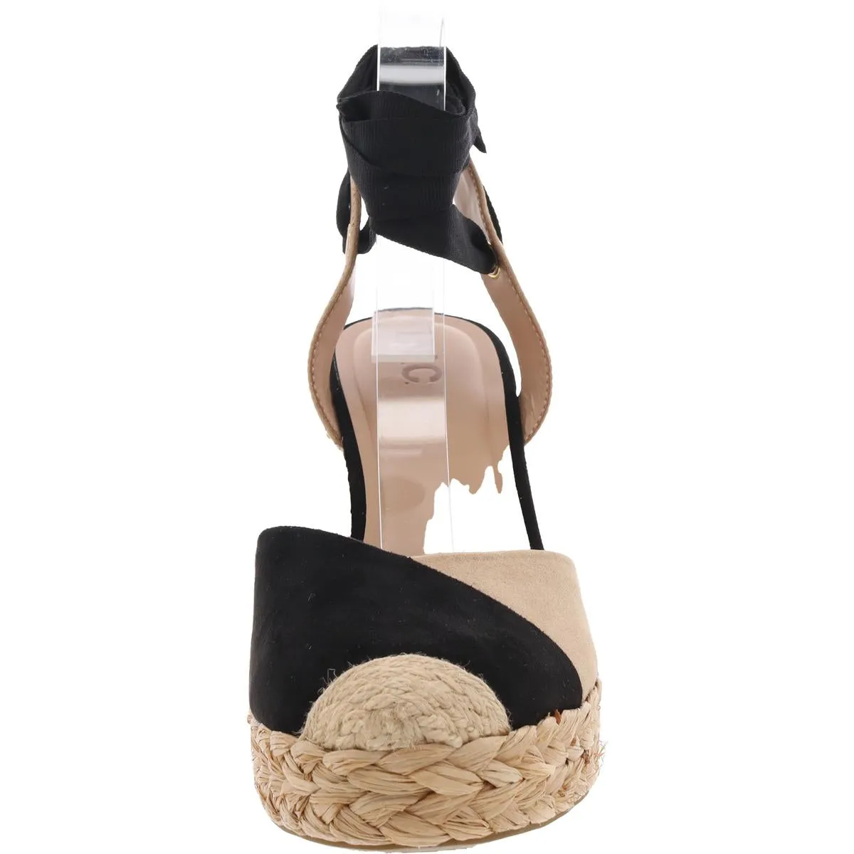 Moniquee 2 Womens Faux Suede Wedge Espadrille Heels