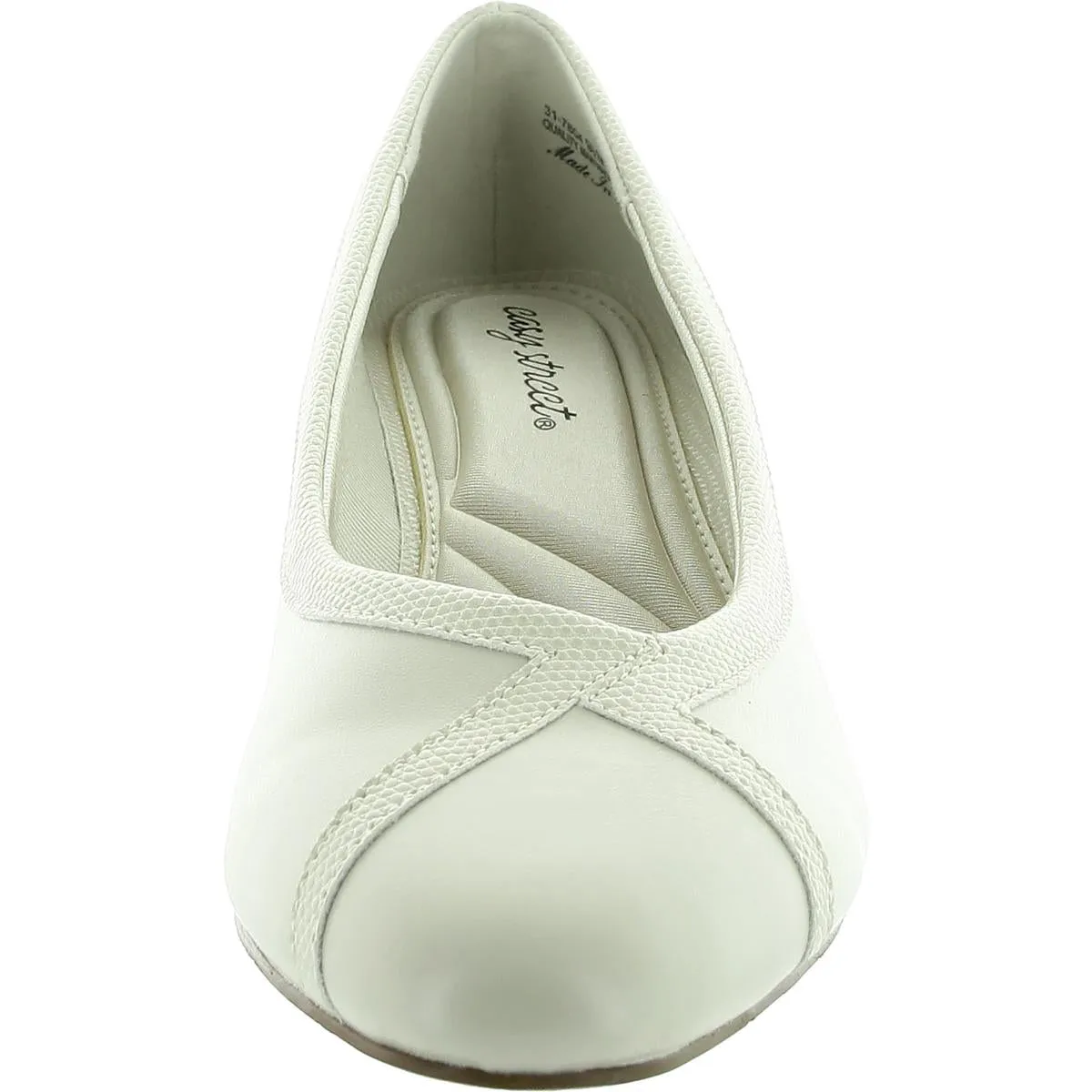 Myrtle Womens Cushioned Footbed Faux Leather Block Heels