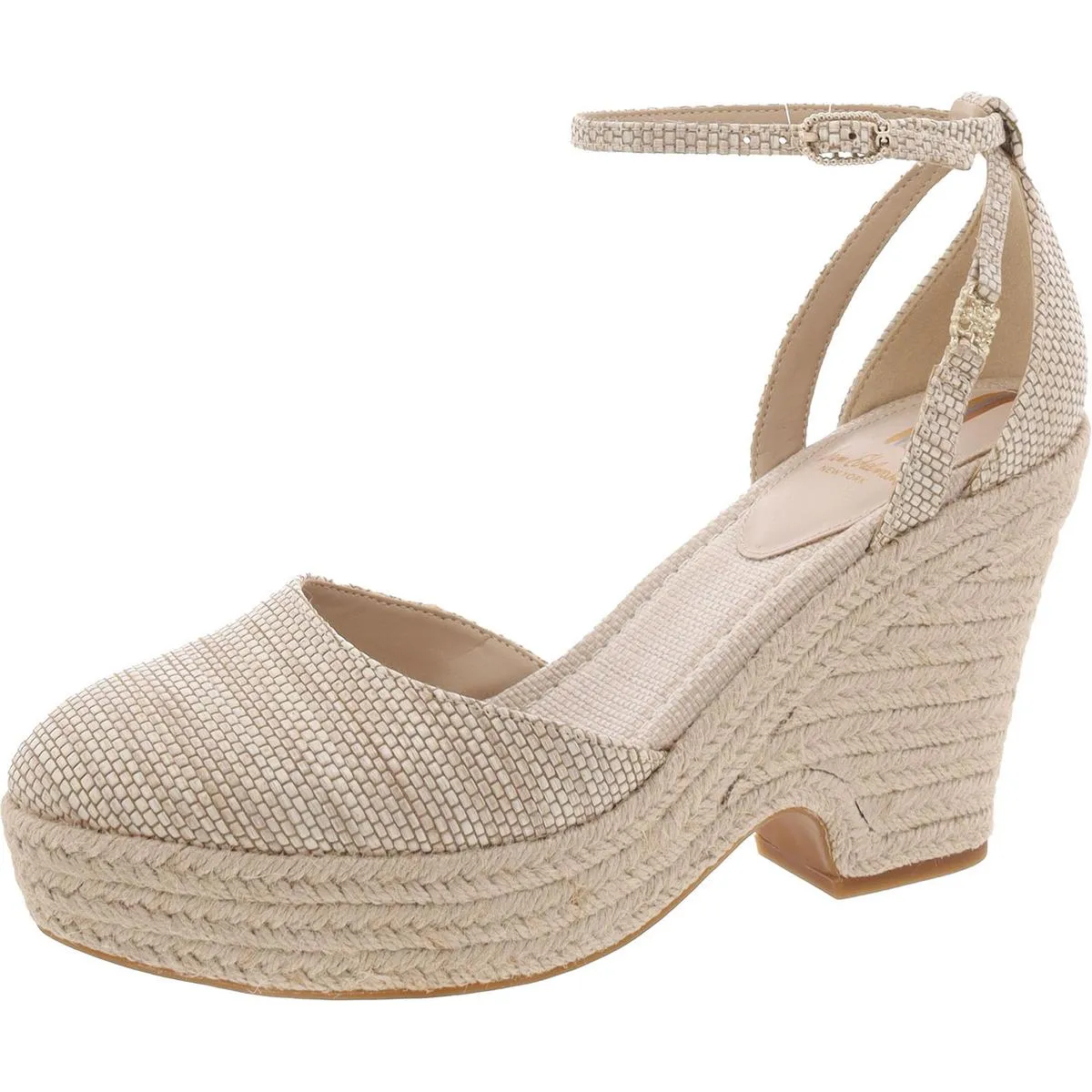 Nati Womens Suede Ankle Strap Espadrille Heels