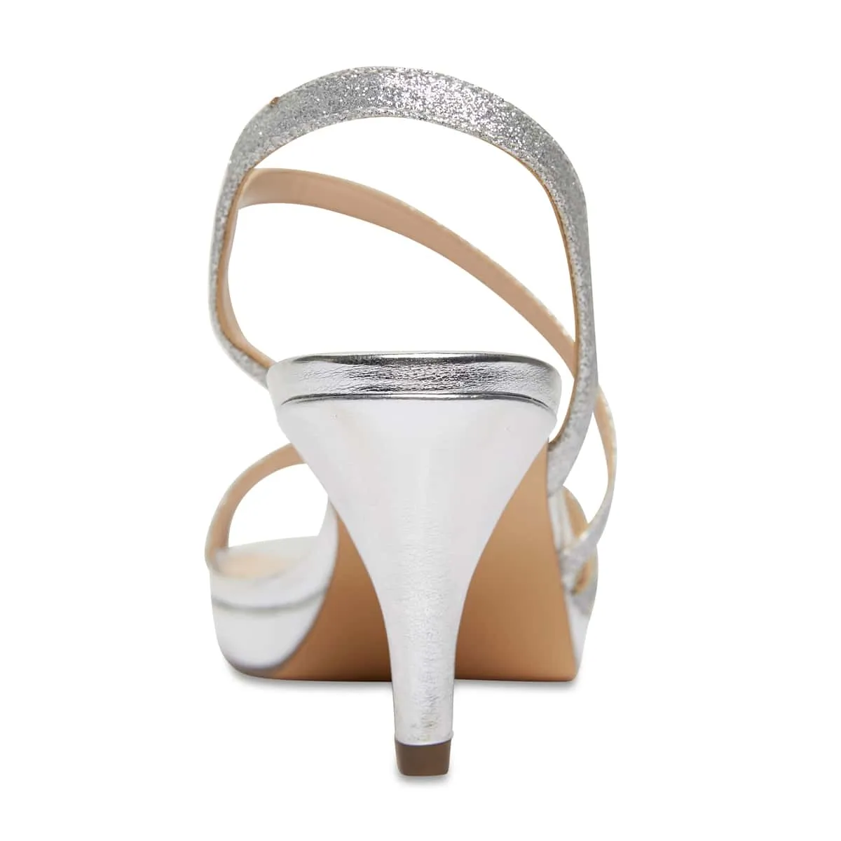Nazima Heel in Silver Glitter