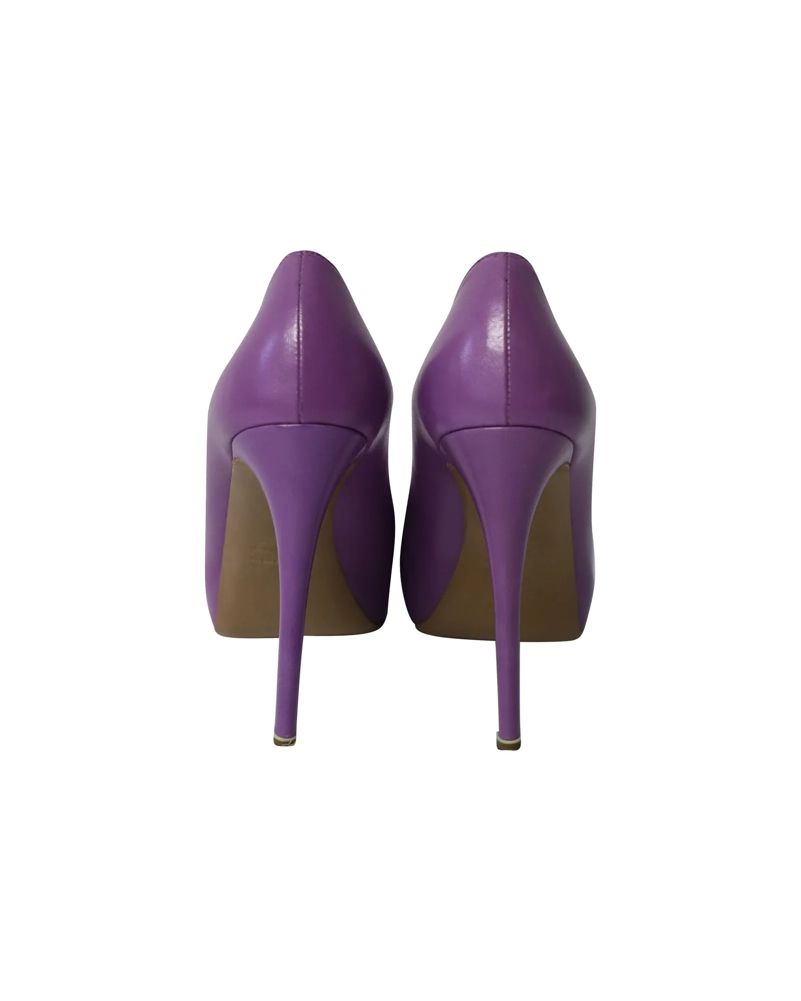 Nicholas Kirkwood Platform Pumps in Purple Leather