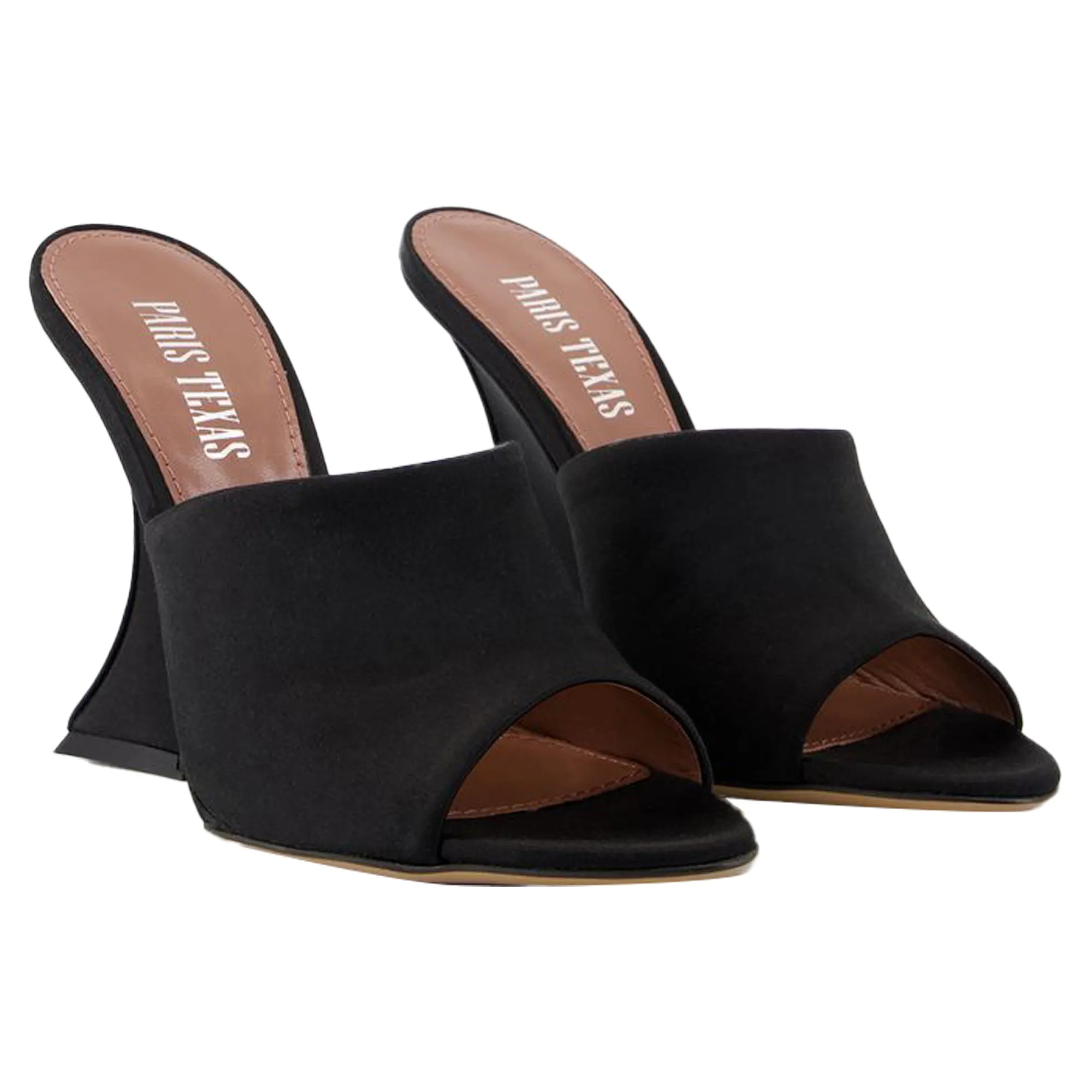 Nina Court shoes - Paris Texas - Silk - Black