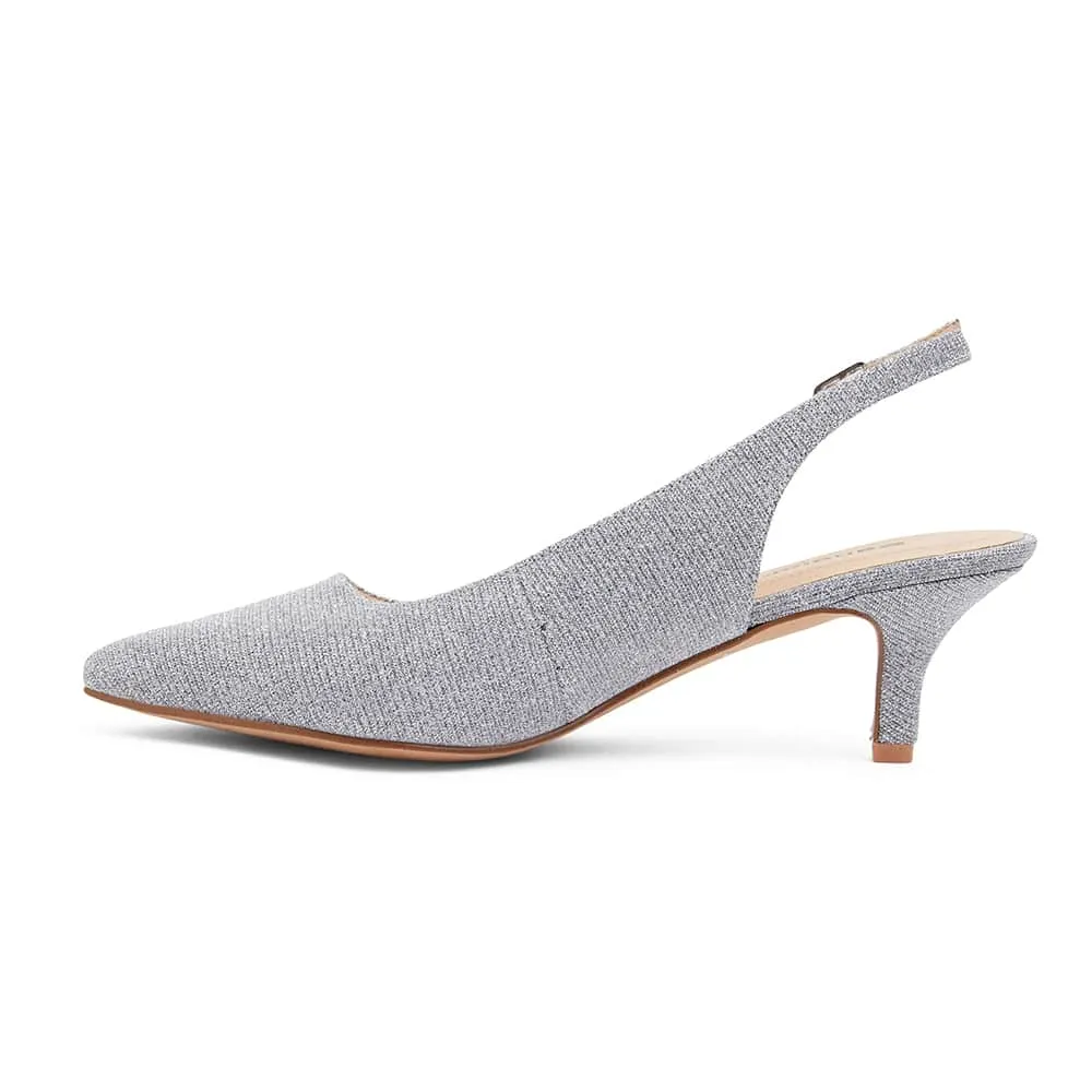 Nina Heel in Pewter Sparkle