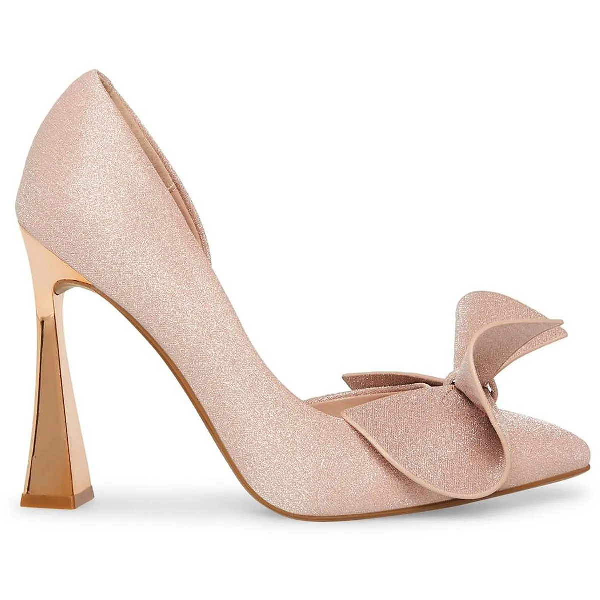 Nobble Womens Glitter Bow D'Orsay Heels