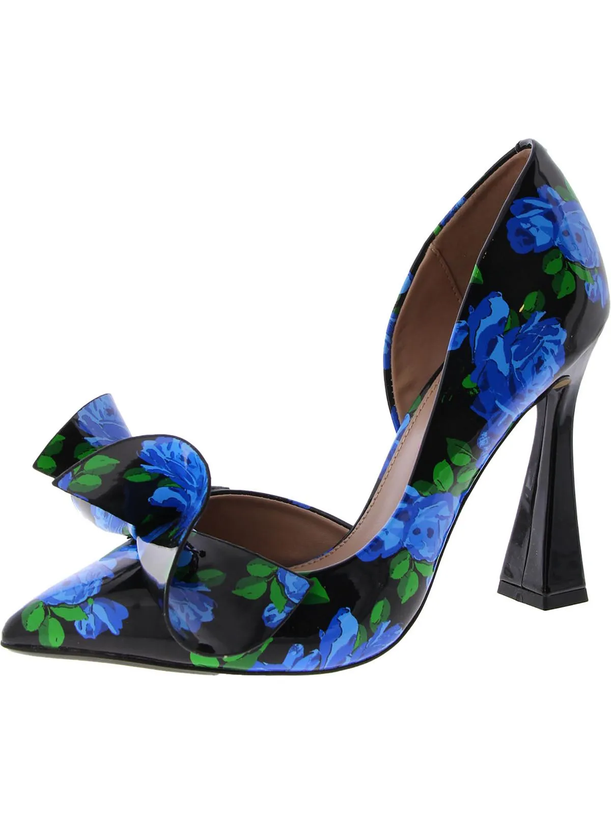 Nobble Womens Glitter Bow D'Orsay Heels