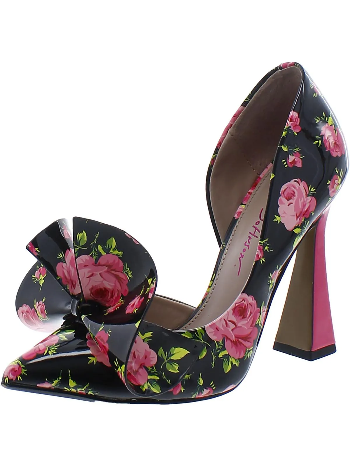 Nobble Womens Glitter Bow D'Orsay Heels