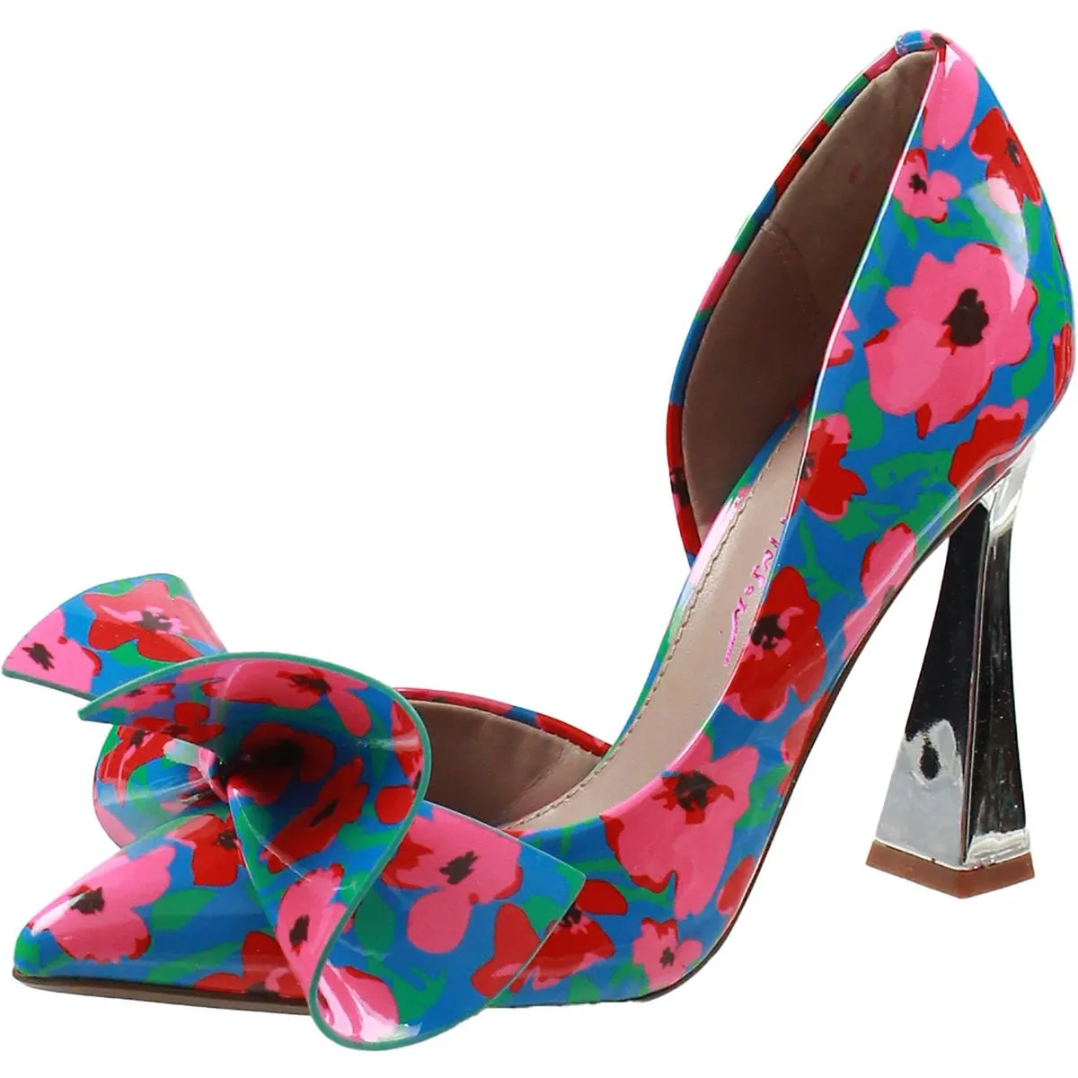 Nobble Womens Glitter Bow D'Orsay Heels