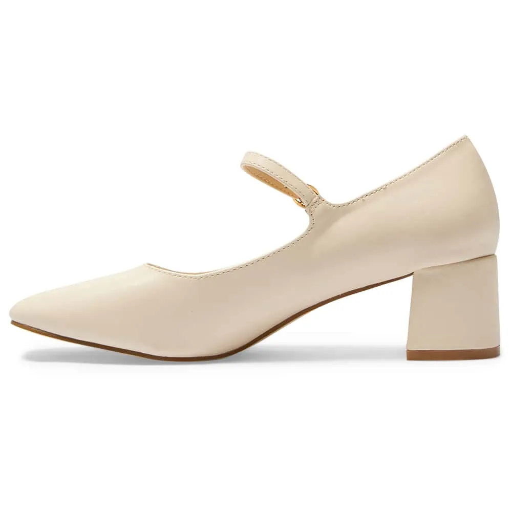 Nyla Heel in Bone Smooth