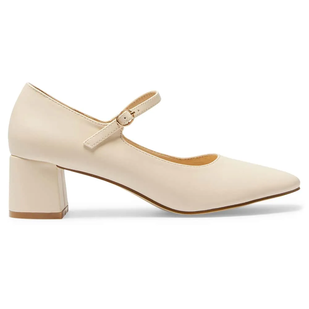 Nyla Heel in Bone Smooth