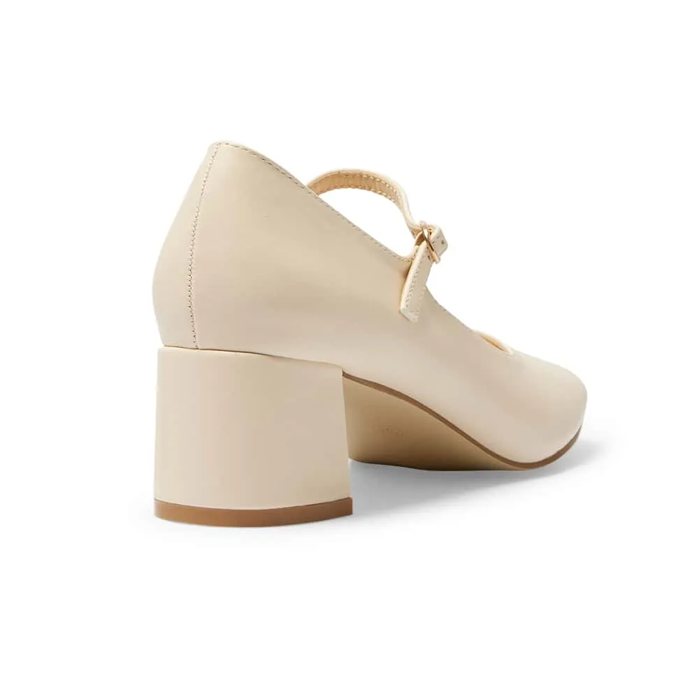 Nyla Heel in Bone Smooth