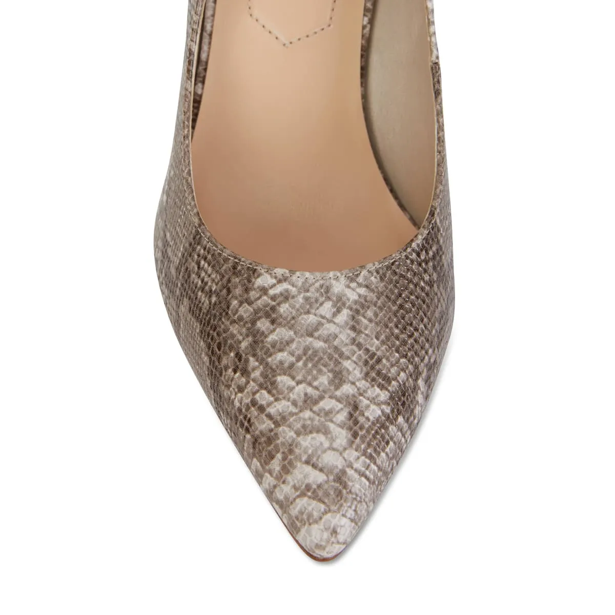 Octavia Heel in Snake Leather