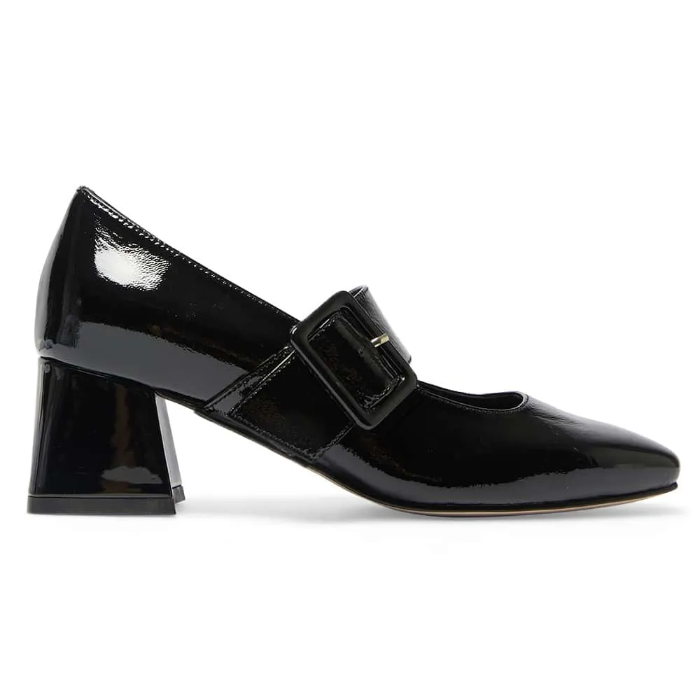 Olympia Heel in Black Patent