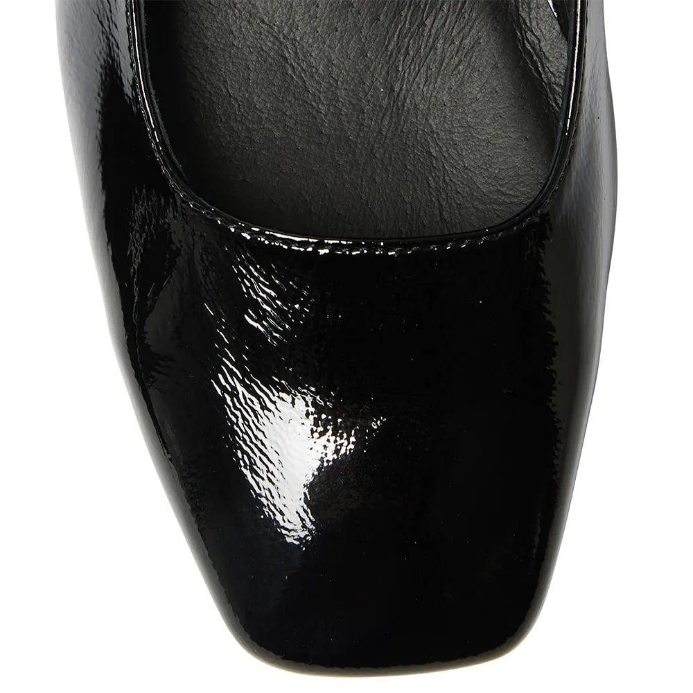 Olympia Heel in Black Patent