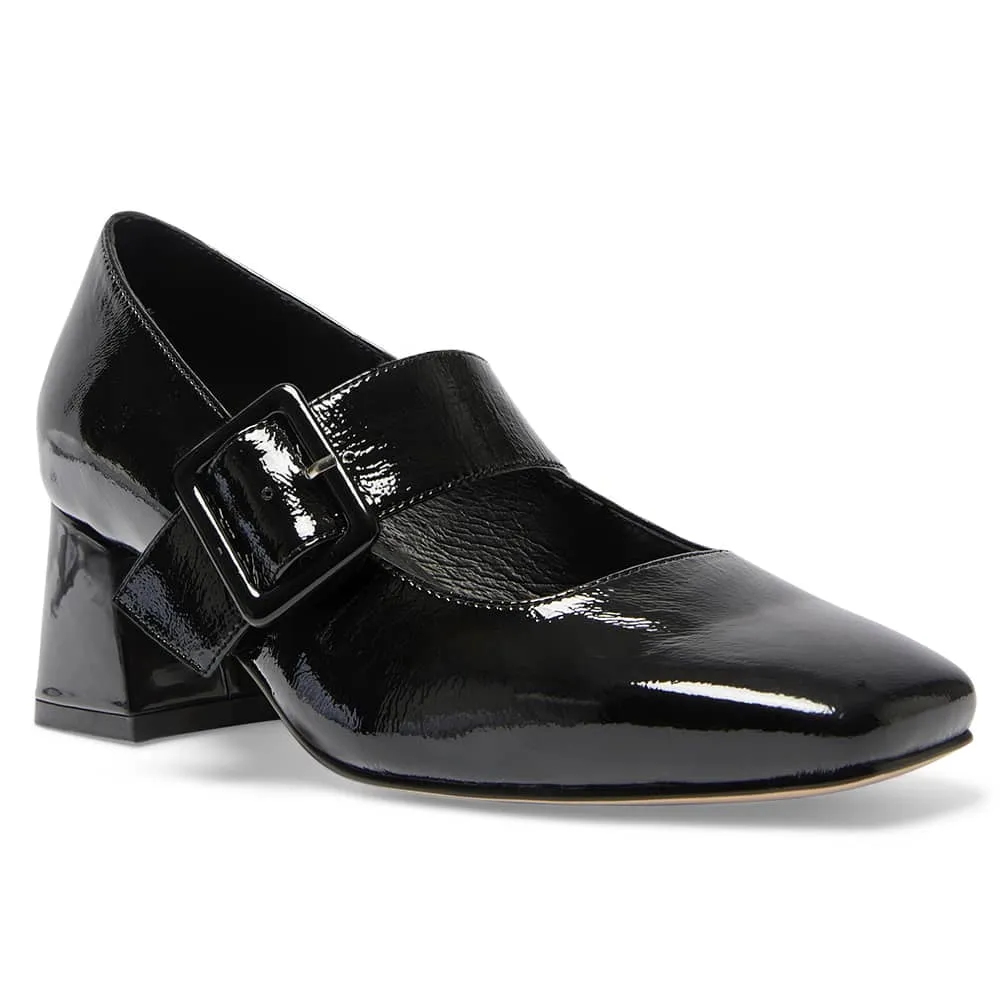 Olympia Heel in Black Patent