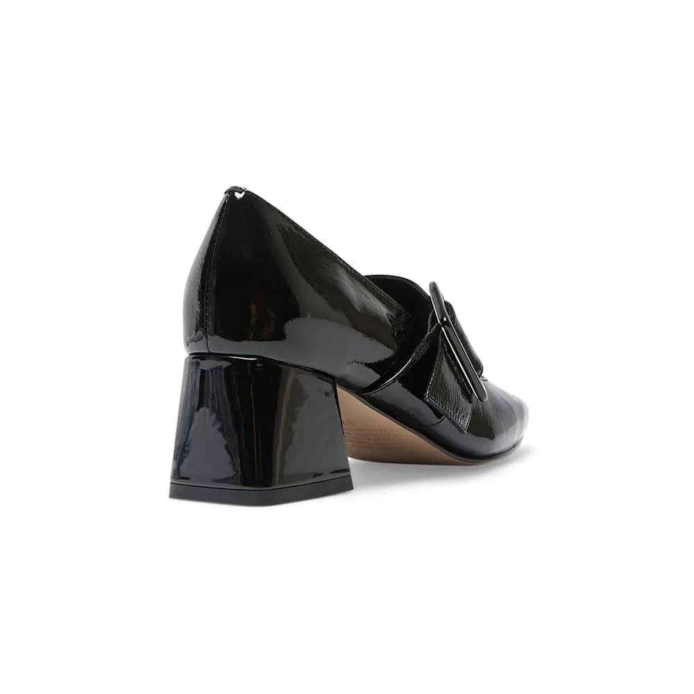 Olympia Heel in Black Patent