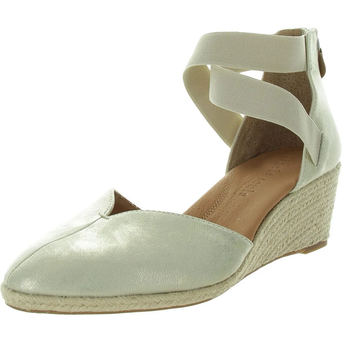 Orya Womens Zipper Espadrille Heels