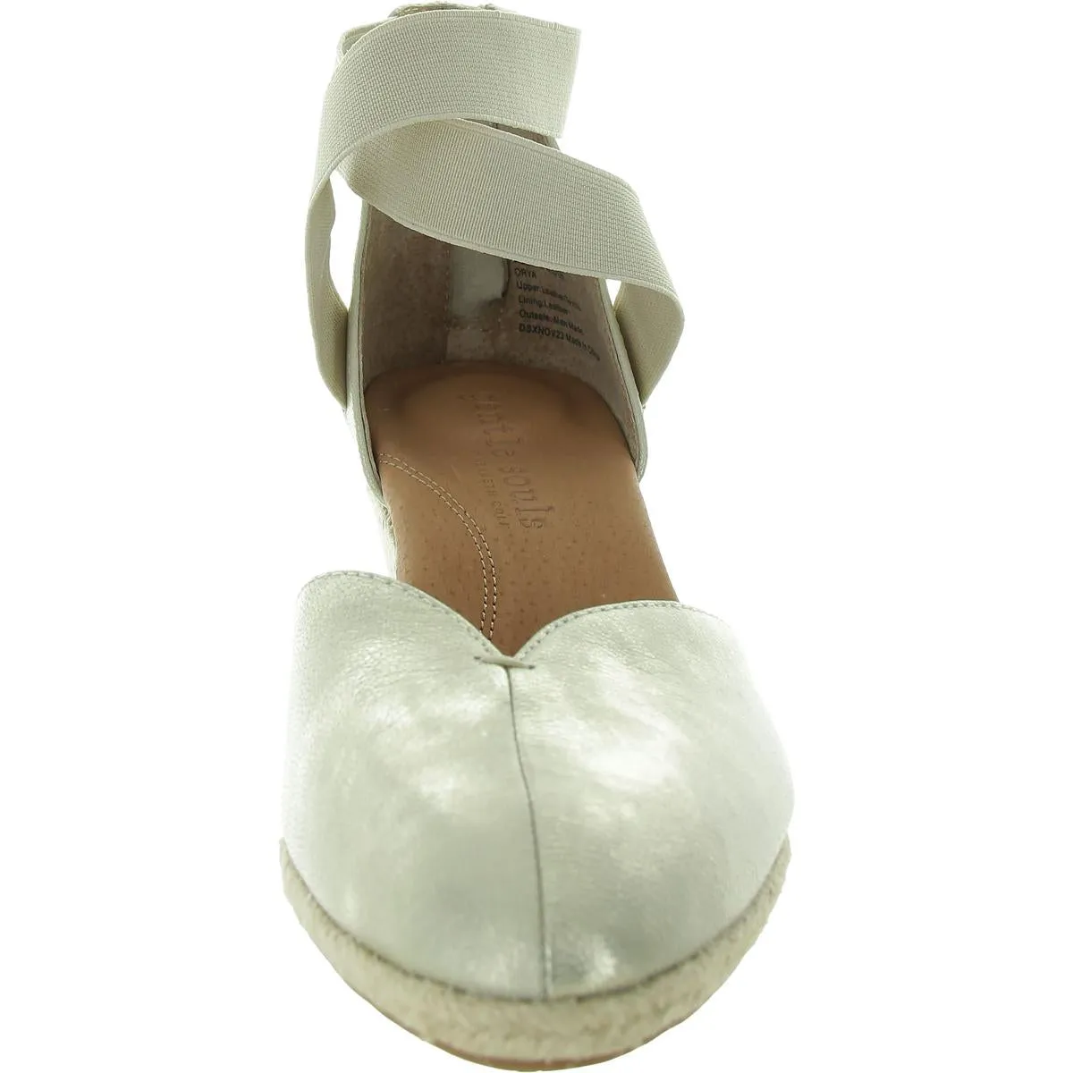 Orya Womens Zipper Espadrille Heels