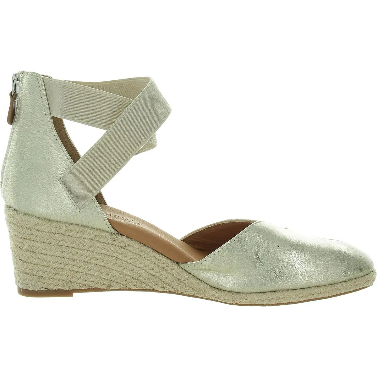 Orya Womens Zipper Espadrille Heels