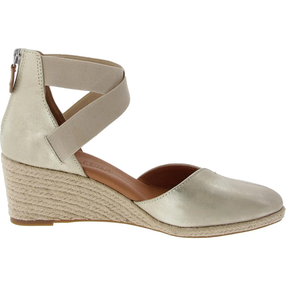 Orya Womens Zipper Espadrille Heels