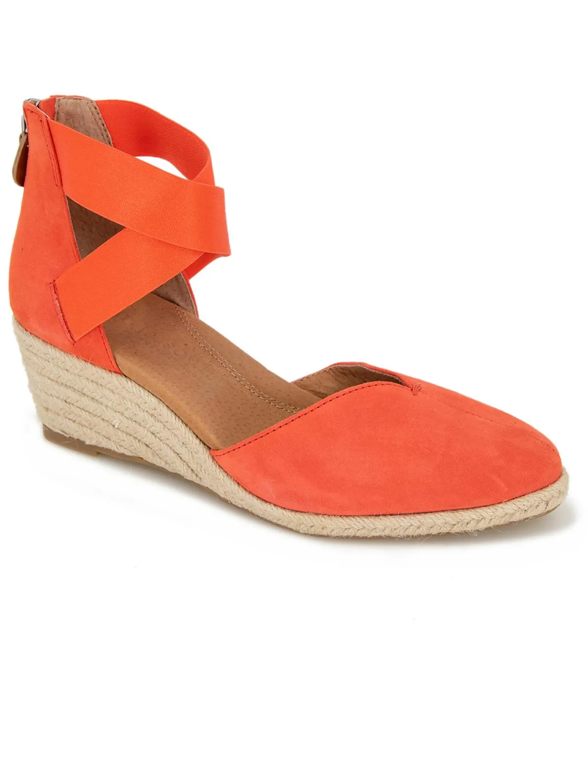 Orya Womens Zipper Espadrille Heels
