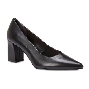 Paige Heel in Black Leather