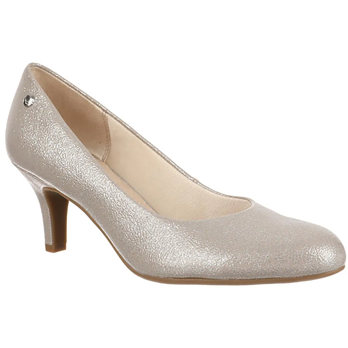 Parigi Womens Cushioned Footbed Almond Toe Pumps