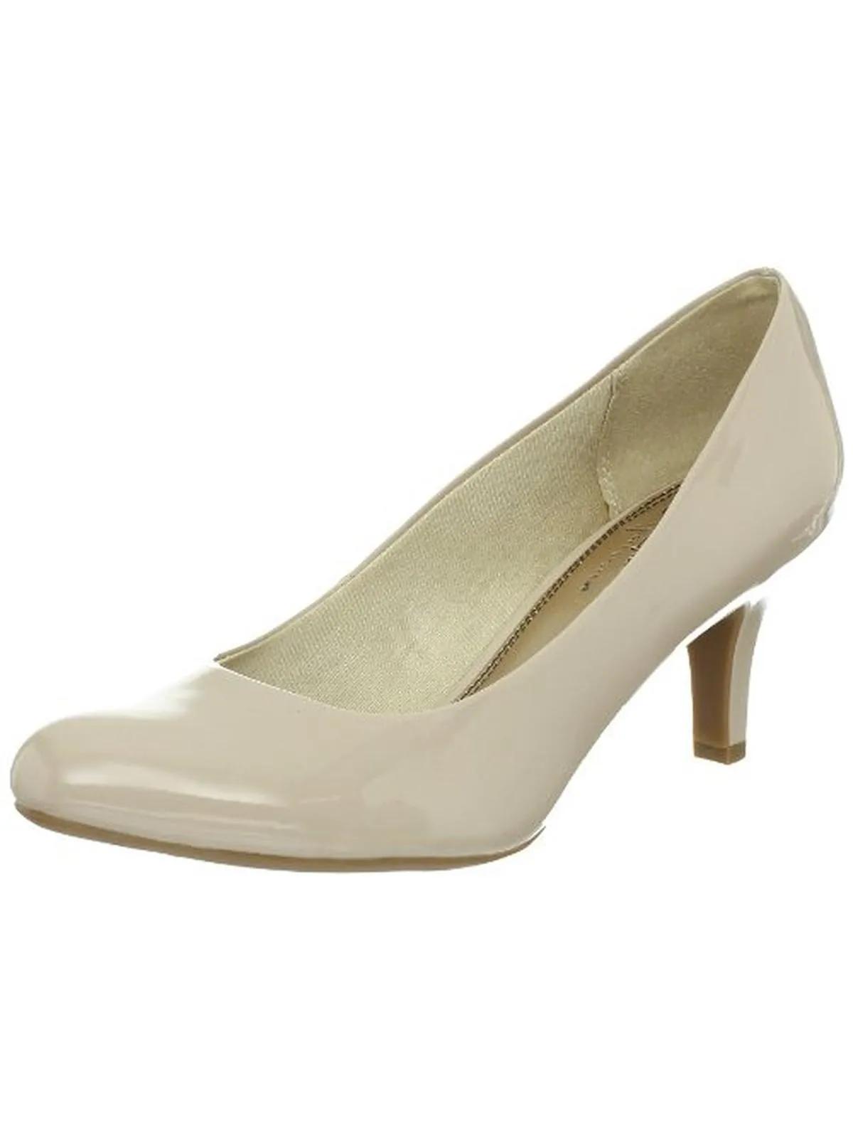 Parigi Womens Cushioned Footbed Almond Toe Pumps