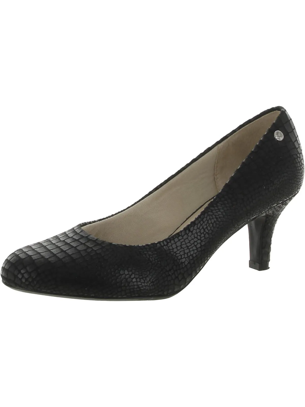Parigi Womens Cushioned Footbed Almond Toe Pumps