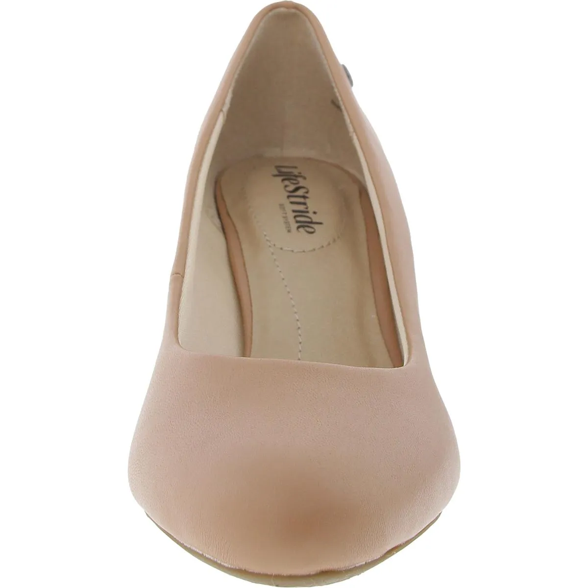PARIGI Womens Solid Leather Kitten Heels