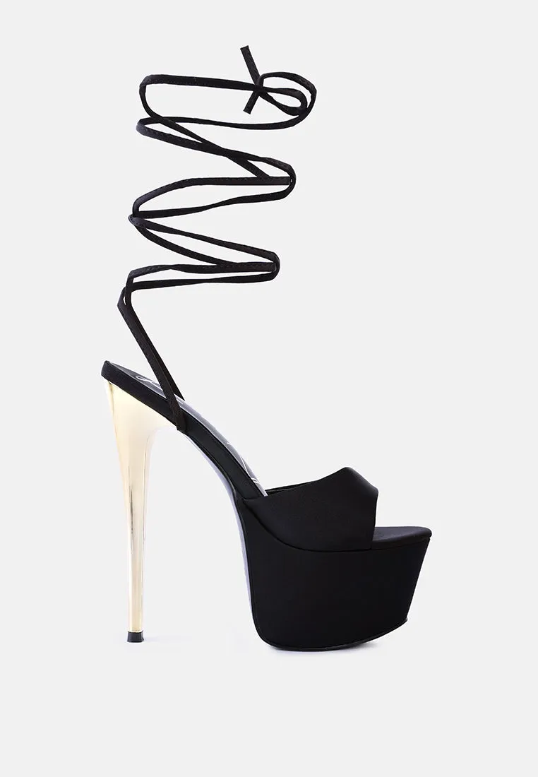 passion fruit dramatic platform lace-up heel sandals