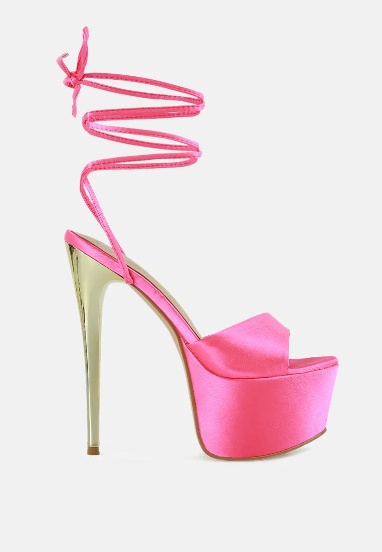 passion fruit dramatic platform lace-up heel sandals