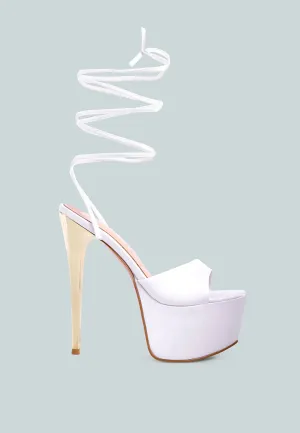 passion fruit dramatic platform lace-up heel sandals