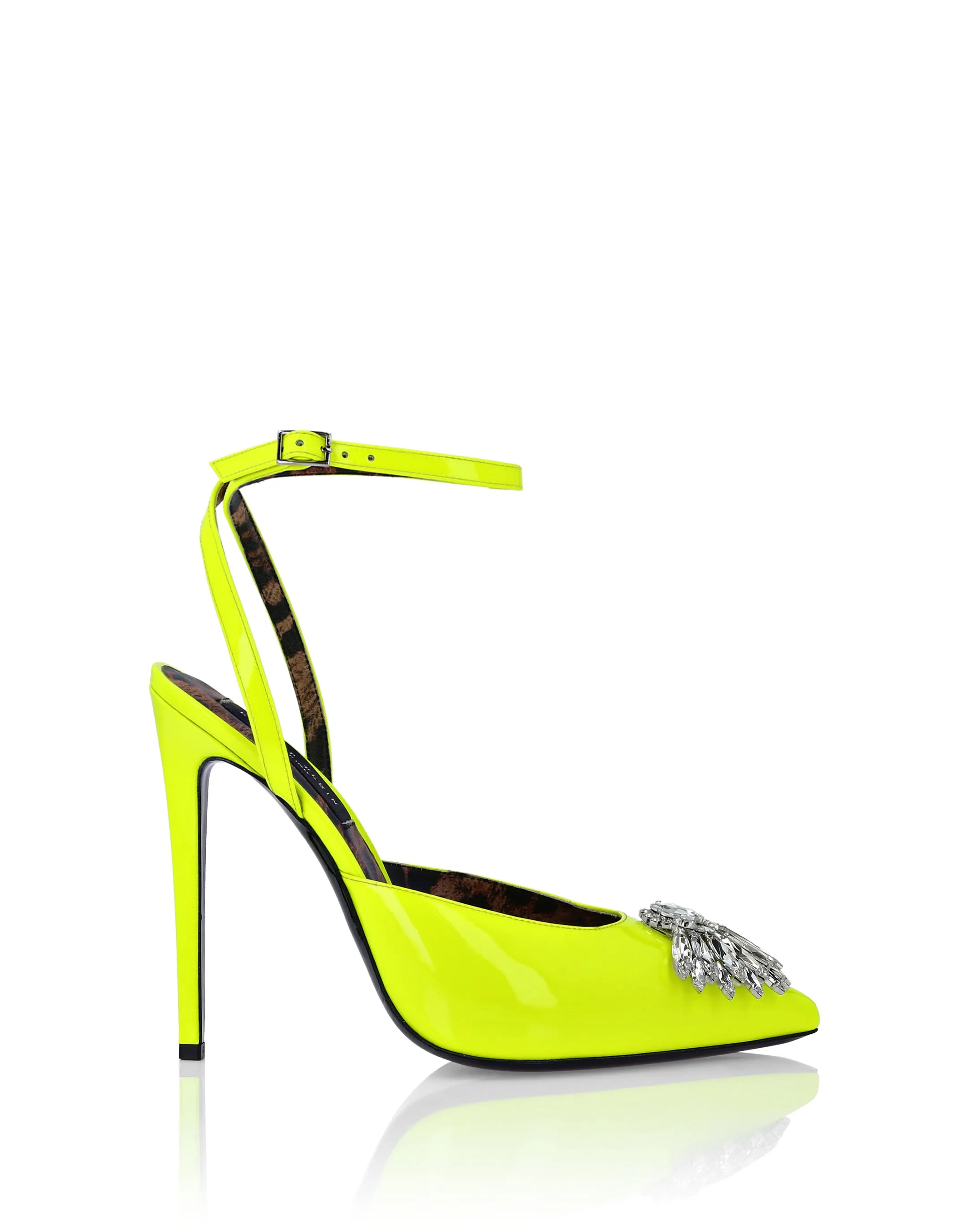Patent Leather Decollete Hi- Heels Brooches